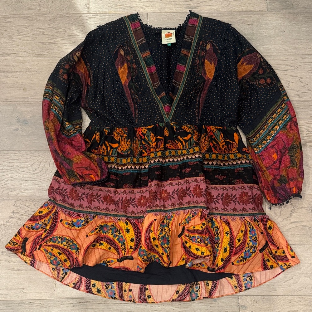 FARM Rio Colorful Patterned Mini Dress - Picture 2 of 4